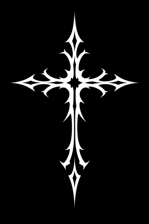 2pc Cross decal