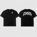 Snow Washed Oversized Cotton T-Shirt(cursed)