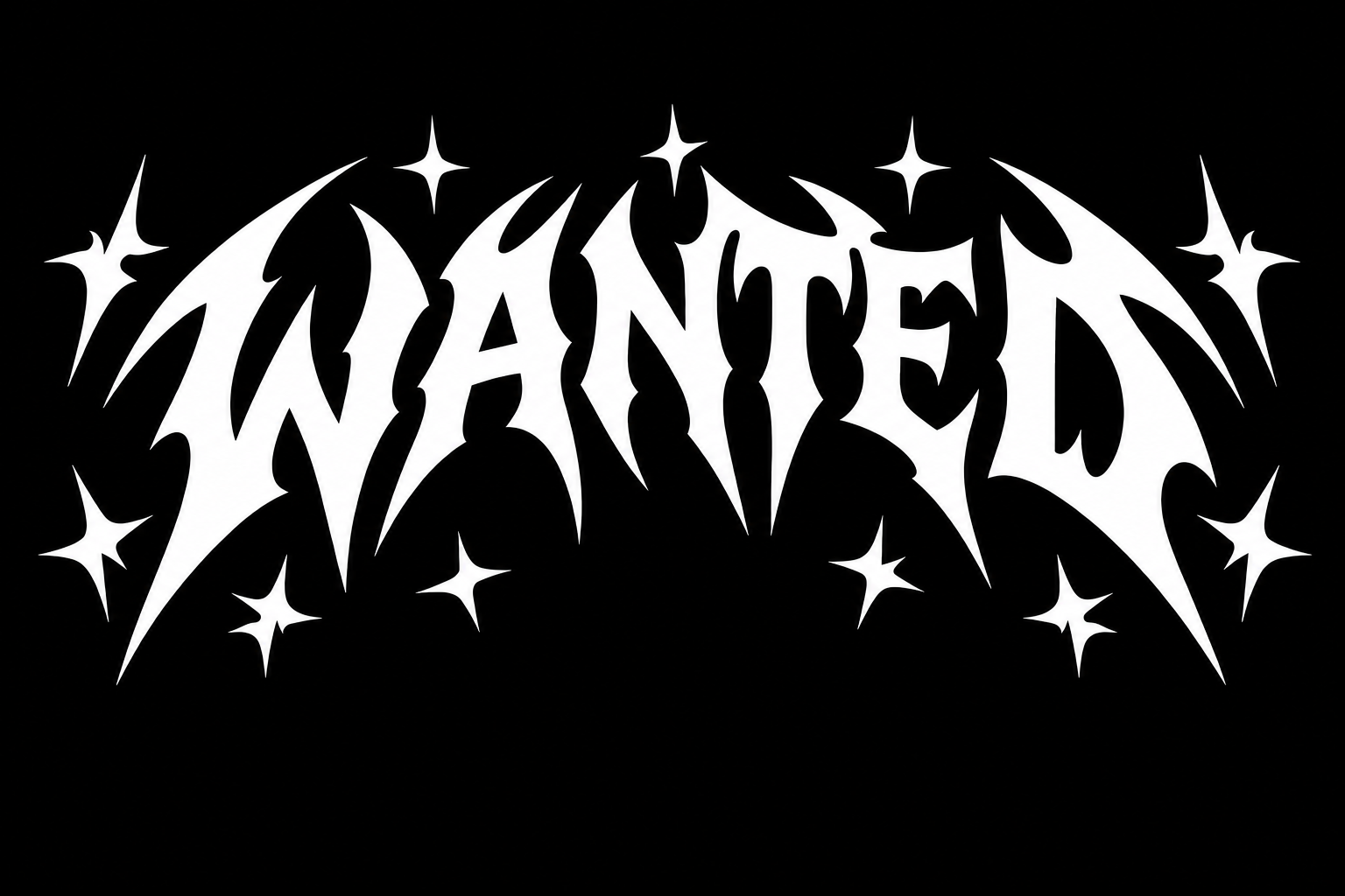 “Wanted” Helmet Decal
