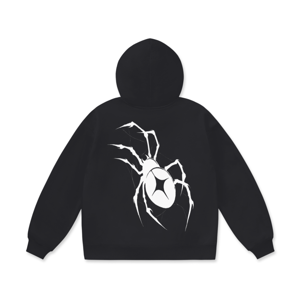 Oversize Heavyweight Fleece Hoodie(spider)