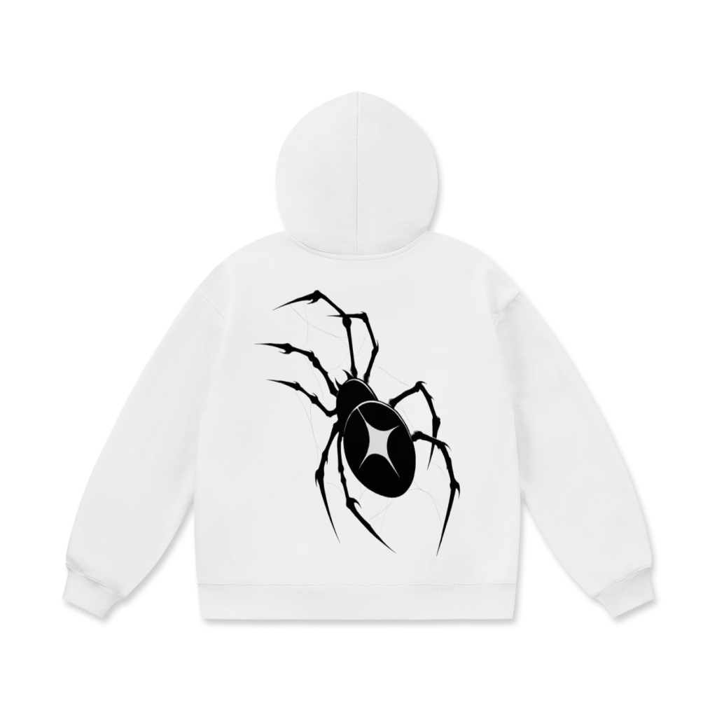 Oversize Heavyweight Fleece Hoodie(spider)